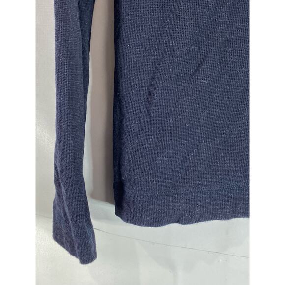 BOSS HUGO BOSS Men's Navy Cotton Slim-Fit Thermal Henley Long Sleeve Shirt SZ S - Picture 7 of 13